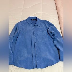 Zara blue button down